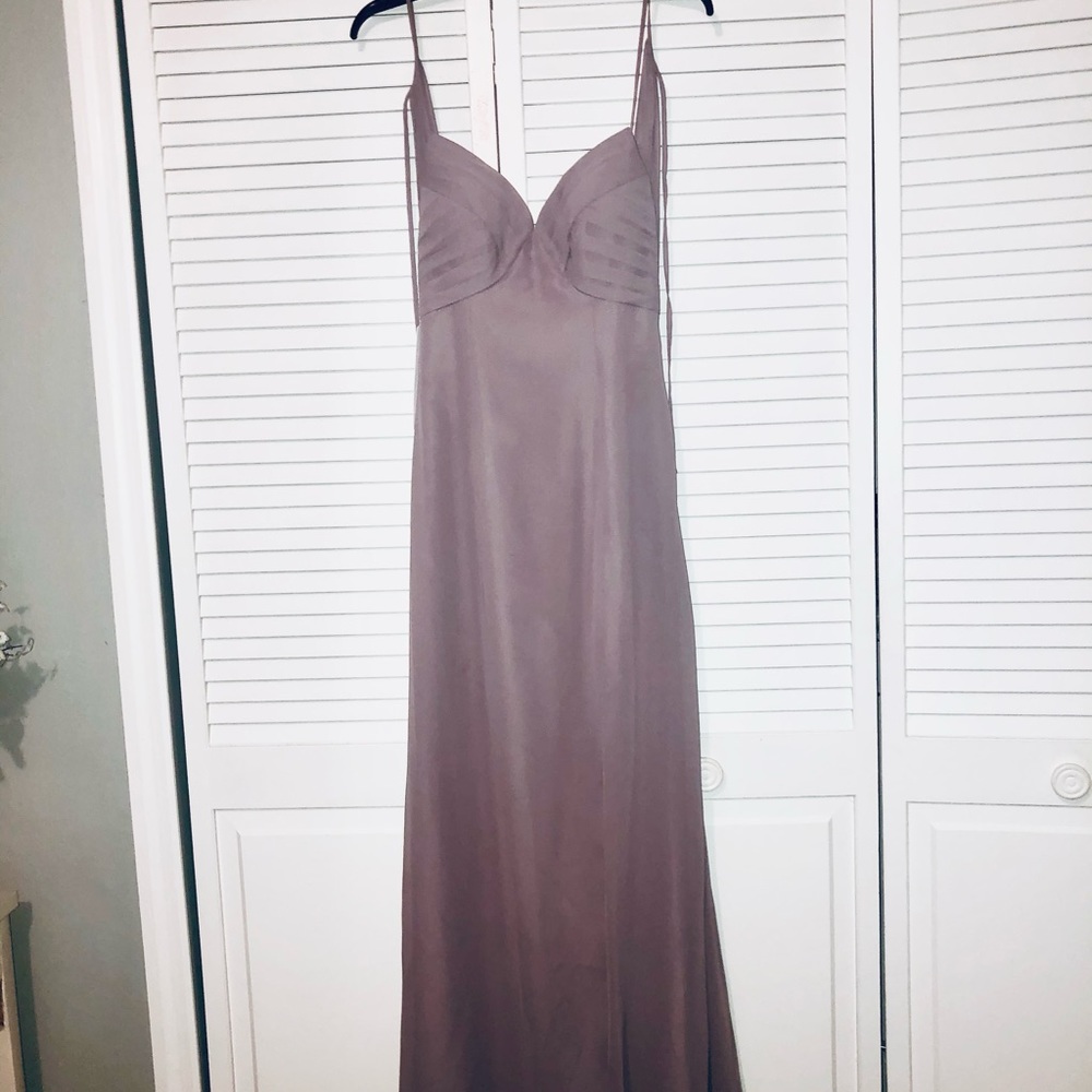 NWT Long, formal gown. Color:Dusk (purple) Never worn/altered. Factory packaging